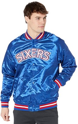 mitchell ness satin jacket