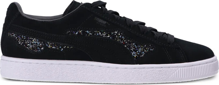 Puma Swarovski crystal-embellishment suede sneakers