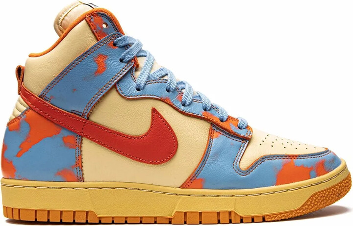 Nike Dunk High 1985 "Orange Acid Wash" sneakers