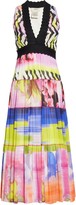 Thumbnail for your product : Fuzzi Floral Print Zigzag Midi Dress