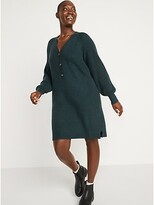 Thumbnail for your product : Old Navy Long-Sleeve Rib-Knit Mini Sweater Dress for Women