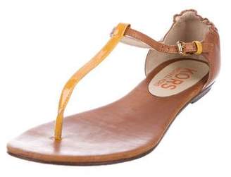 KORS Leather Thong Sandals