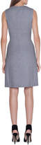 Thumbnail for your product : Akris Sleeveless Linen-Wool Sheath Dress