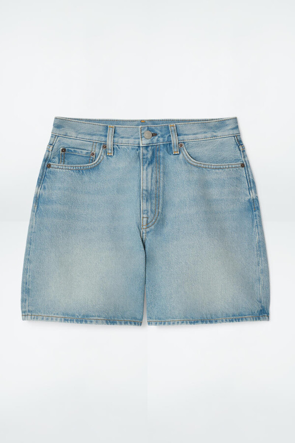 COS High-Rise Denim Shorts