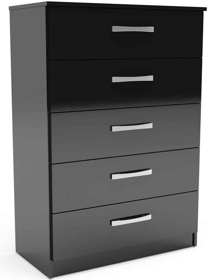 Dunelm Lynx 5 Drawer Chest Black ShopStyle