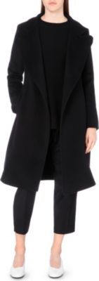Sportmax Funnel-collar wool coat