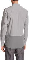 Thumbnail for your product : DAVID NAMAN Circles Long Sleeve Trim Fit Shirt