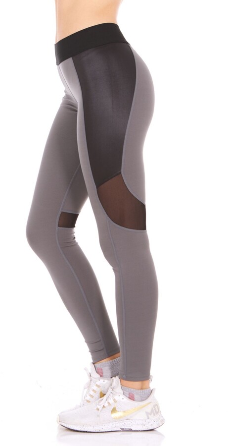 leather insert leggings