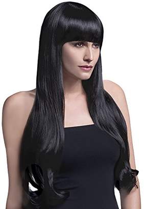 Fever Women's Long Black Wig with Natural Waves and Bangs 28inch One Size Bella 5020570425299