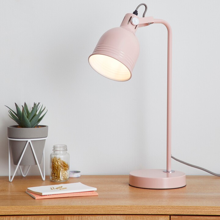 Dunelm Issac Desk Lamp Blush ShopStyle