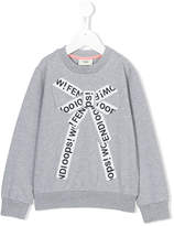 Thumbnail for your product : Fendi Kids bow embroidered sweatshirt