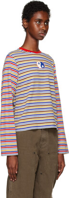 Brain Dead Multicolor Striped Long Sleeve T-Shirt
