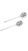 Thumbnail for your product : Ben-Amun Crystal Peacock Bobby Pin Set of 2