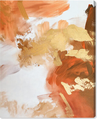 Art Remedy Golden Bronze Ripple II Canvas Abstract Earth Tone