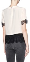 Thumbnail for your product : Nobrand Sheer lace underlay top