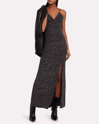 Fame & Partners Adelaide Knit Lurex Slip Dress