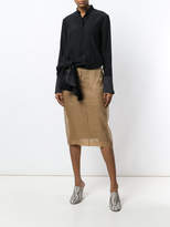 Thumbnail for your product : Max Mara sheer panel skirt