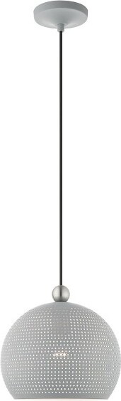 Livex Lighting LivexLightingDublin1-LightPendantinNordicGray