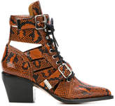 Thumbnail for your product : Chloé python print Rylee boots