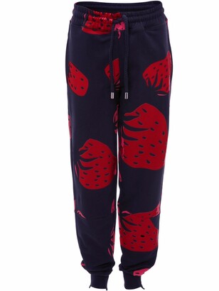 J.W.Anderson Strawberry-Print Track Pants - ShopStyle