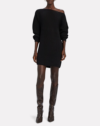 Black cashmere sweater dress Clearance