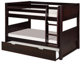 Thumbnail for your product : Camaflexi Low Bunk Bed with Trundle and Panel Headboard