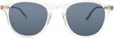Thumbnail for your product : Garrett Leight Hampton 46 in Glass & Blue Smoke | FWRD