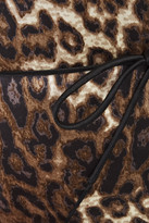 Thumbnail for your product : Nili Lotan Lillian Tassel-trimmed Leopard-print Silk-satin Maxi Dress