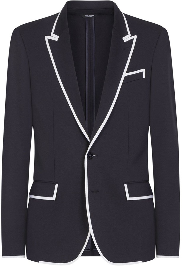 piped blazer