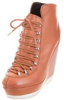 Thumbnail for your product : Kenzo Leather Platform Ankle Boots