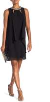Thumbnail for your product : Sl Fashions Beaded Cutout Neck Chiffon Dress