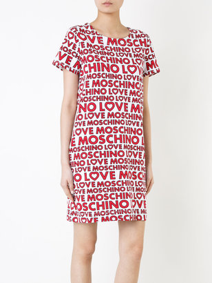 Love Moschino all-over logo dress - women - Cotton/Spandex/Elastane - 40
