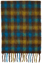 Thumbnail for your product : ANDERSSON BELL SSENSE Exclusive Blue & Brown Check Veneto Scarf