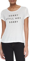 Thumbnail for your product : Milly Sorry Still Not Sorry Graphic T-Shirt