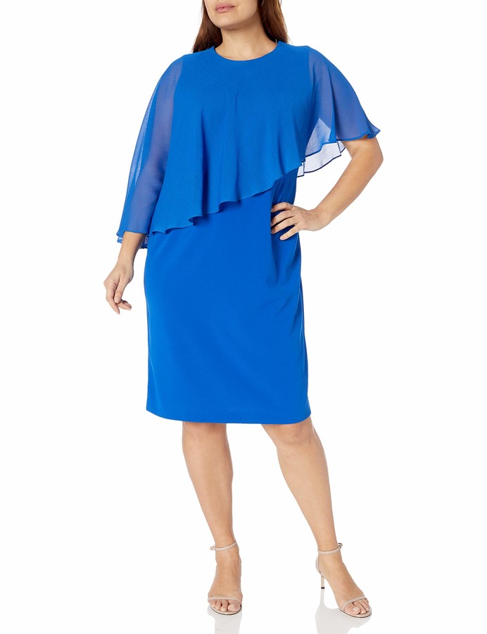 calvin klein cape sheath dress