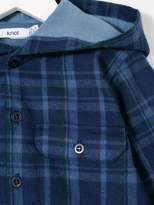 Thumbnail for your product : Knot checked hooded overshirt