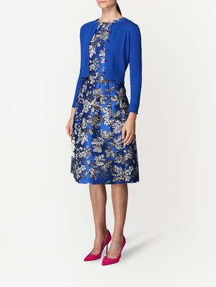 Carolina Herrera Floral-Print Knee-Length Dress