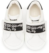 Thumbnail for your product : Dolce & Gabbana Children Logo Touch Strap Sneakers