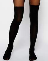 Thumbnail for your product : ASOS Design Mock Over The Knee Tights With Bum And Tum Support