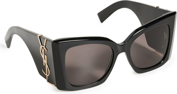 Saint Laurent Black SL M119 Blaze Sunglasses