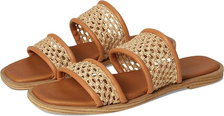 Seychelles Water Lilly Leather Slide Sandal Women's Wedge Shoes