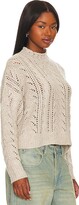 Thumbnail for your product : Autumn Cashmere Blouson Sleeve Cable Crew Neck