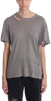IRO Sesame Grey Cotton And Linen T-shirt