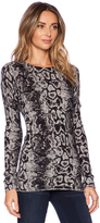 Thumbnail for your product : Autumn Cashmere Snake Print Sweater