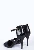 Thumbnail for your product : boohoo Liz Croc Strappy Two Part Heel