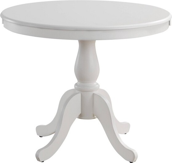 36" Salem Round Pedestal Dining Table White Carolina Chair & Table