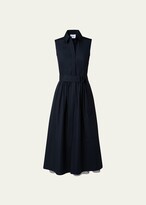 Thumbnail for your product : Akris Punto Poplin Layered Midi Dress w/ Belt