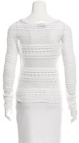 Thumbnail for your product : Torn By Ronny Kobo Open Knit Long Sleeve Top w/ Tags