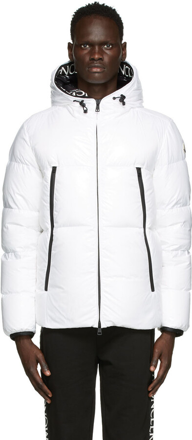Moncler White Down Baronnies Jacket - ShopStyle Outerwear