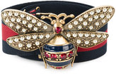 Gucci - ceinture à boucle ornementée - women - coton/Laiton - 85